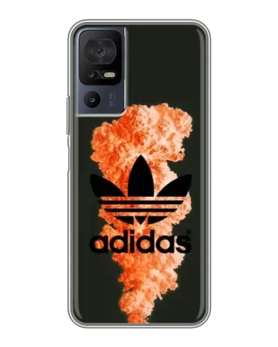 Чехол для Infinix Hot 70 с картинкой «Оранжевый дым Adidas» Чехол для Infinix Hot 70 с картинкой «Оранжевый дым Adidas»