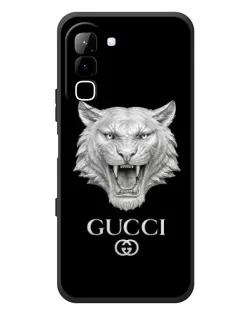 Чехол для Infinix Hot 70 с картинкой «Gucci — серебряный лев»