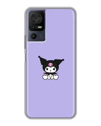 Чехол для Infinix Hot 70 с картинкой «Kuromi — фиолетовый минимализм»