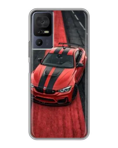 Чехол для Infinix Hot 70 с картинкой «BMW на красной дорожке» Чехол для Infinix Hot 70 с картинкой «BMW на красной дорожке»