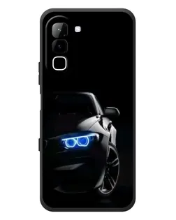 Чехол для Infinix Hot 70 с картинкой «BMW — ночной взгляд»