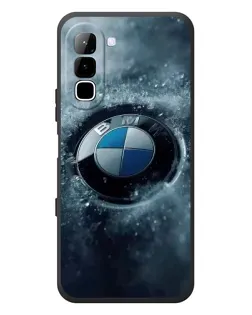 Чехол для Infinix Hot 70 с картинкой «Логотип BMW — лед»