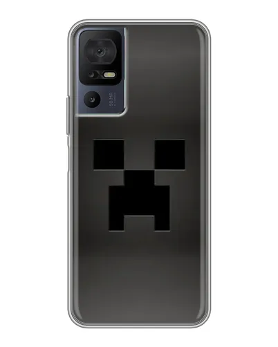 Чехол для Infinix Hot 70 с картинкой «Черный крипер градиент»