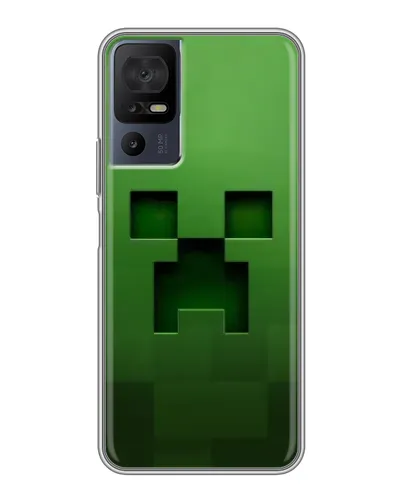 Чехол для Infinix Hot 70 с картинкой «Крипер микро-дизайн»