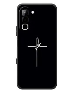 Чехол для Infinix Hot 70 с картинкой «Тонкий крест»