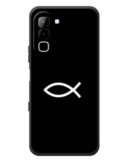 Чехол для Infinix Hot 70 с картинкой «Символ рыбы Jesus»