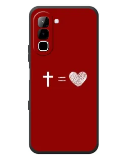 Чехол для Infinix Hot 70 с картинкой «Уравнение любви»