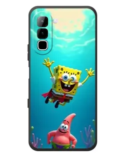 Чехол для Infinix Hot 70 с картинкой «Спанч Боб под водой»