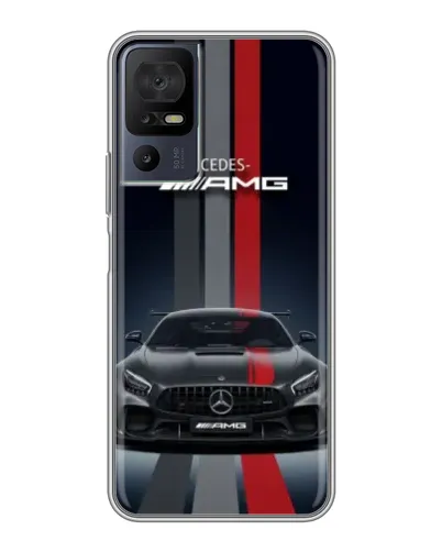 Чехол для Infinix Hot 70 с картинкой «Mercedes — белый карбон» Чехол для Infinix Hot 70 с картинкой «Mercedes — белый карбон»