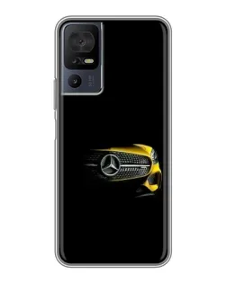 Чехол для Infinix Hot 70 с картинкой «Mercedes — ретро стиль»
