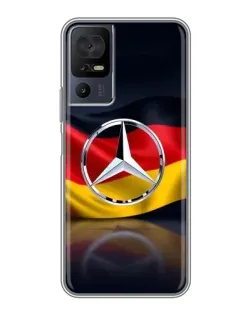 Чехол для Infinix Hot 70 с картинкой «Mercedes — флаг Германии»