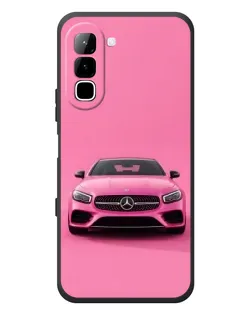Чехол для Infinix Hot 70 с картинкой «Розовый Mercedes AMG»