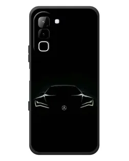 Чехол для Infinix Hot 70 с картинкой «Mercedes — силуэт авто»