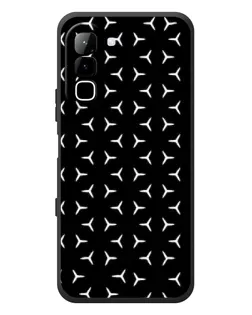 Чехол для Infinix Hot 70 с картинкой «Mercedes паттерн звезд»