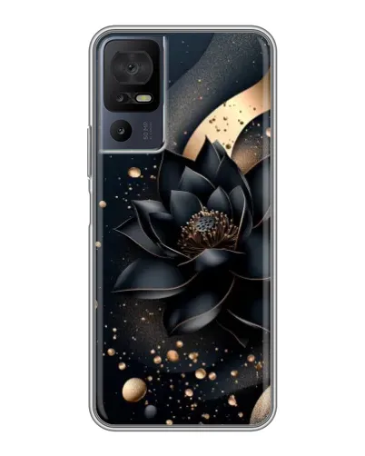 Чехол для Infinix Hot 70 с картинкой «Черный лотос»