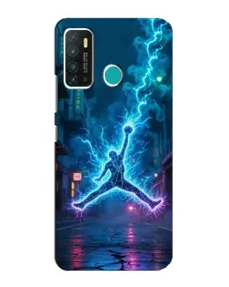 Чехол для Infinix Hot 9 / Hot 9 Pro с картинкой «Jordan Gold Jumpman»
