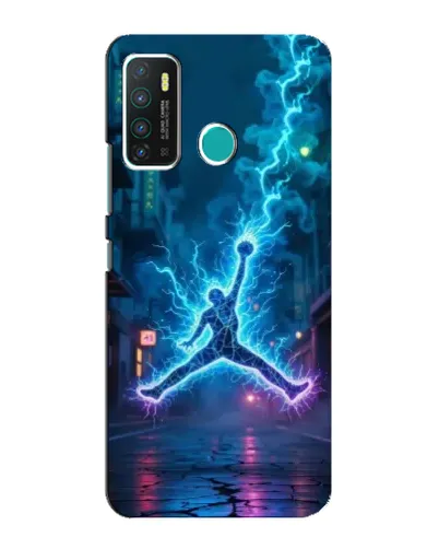 Чехол для Infinix Hot 9 / Hot 9 Pro с картинкой «Jordan Gold Jumpman»