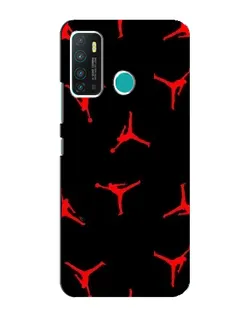 Чехол для Infinix Hot 9 / Hot 9 Pro с картинкой «Jordan Red Pattern»