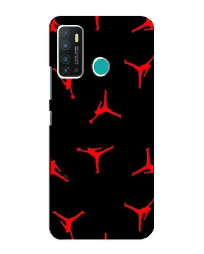 Чехол для Infinix Hot 9 / Hot 9 Pro с картинкой «Jordan Red Pattern»
