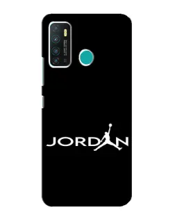 Чехол для Infinix Hot 9 / Hot 9 Pro с картинкой «Jordan White Logo»