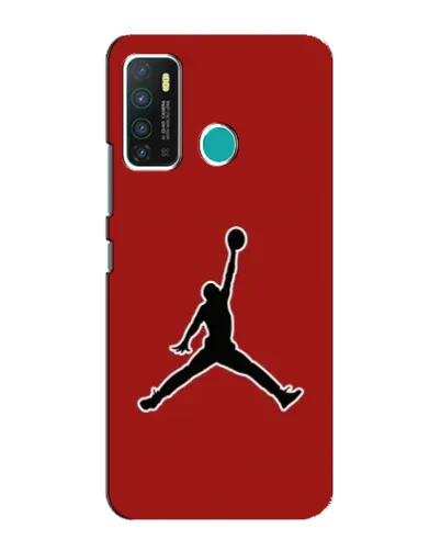 Чехол для Infinix Hot 9 / Hot 9 Pro с картинкой «Jordan Red Back»