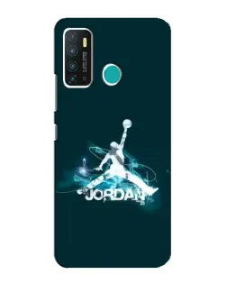 Чехол для Infinix Hot 9 / Hot 9 Pro с картинкой «Jordan Blue Fire»