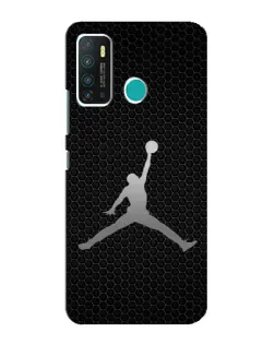 Чехол для Infinix Hot 9 / Hot 9 Pro с картинкой «Jordan Dark Carbon»