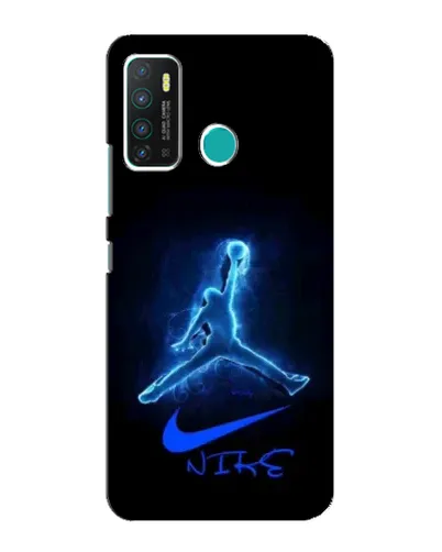 Чехол для Infinix Hot 9 / Hot 9 Pro с картинкой «Jordan Neon Blue»