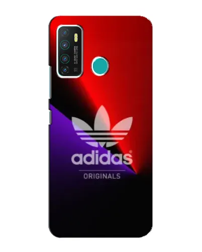 Чехол для Infinix Hot 9 / Hot 9 Pro с картинкой «Adidas Red Neon»