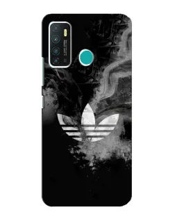 Чехол для Infinix Hot 9 / Hot 9 Pro с картинкой «Абстрактный дым Adidas»