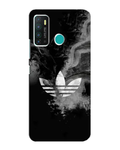 Чехол для Infinix Hot 9 / Hot 9 Pro с картинкой «Абстрактный дым Adidas»