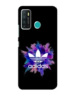 Чехол для Infinix Hot 9 / Hot 9 Pro с картинкой «Взрыв красок Adidas»