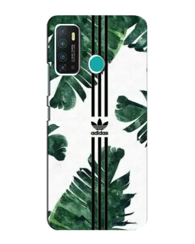 Чехол для Infinix Hot 9 / Hot 9 Pro с картинкой «Пальмовые листья адидас»