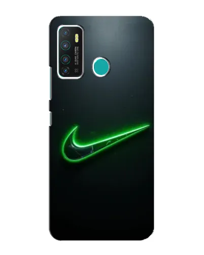 Чехол для Infinix Hot 9 / Hot 9 Pro с картинкой «Неоновый контур Nike»