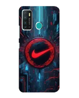 Чехол для Infinix Hot 9 / Hot 9 Pro с картинкой «Техногенный стиль Nike»