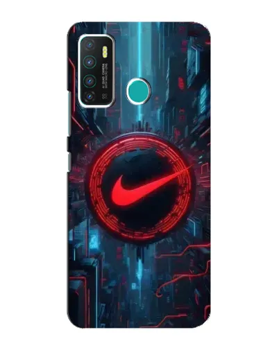 Чехол для Infinix Hot 9 / Hot 9 Pro с картинкой «Техногенный стиль Nike»