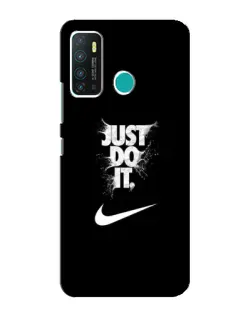 Чехол для Infinix Hot 9 / Hot 9 Pro с картинкой «Текстовый принт Nike»