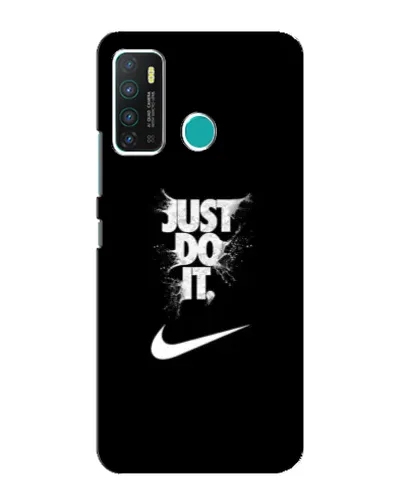 Чехол для Infinix Hot 9 / Hot 9 Pro с картинкой «Текстовый принт Nike»