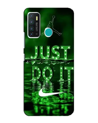 Чехол для Infinix Hot 9 / Hot 9 Pro с картинкой «Зеленый неоновый Nike»