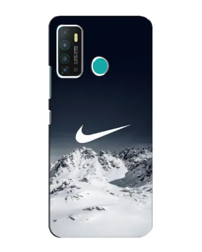 Чехол для Infinix Hot 9 / Hot 9 Pro с картинкой «Nike — зимние горы»