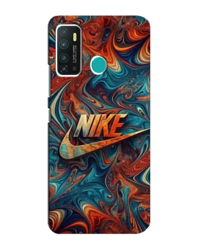 Чехол для Infinix Hot 9 / Hot 9 Pro с картинкой «Nike в абстракции»