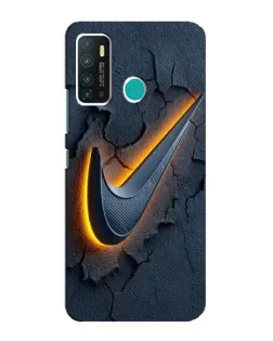 Чехол для Infinix Hot 9 / Hot 9 Pro с картинкой «Объемный логотип Найк»