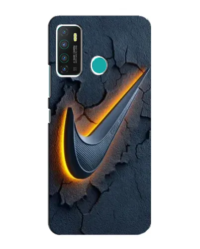 Чехол для Infinix Hot 9 / Hot 9 Pro с картинкой «Объемный логотип Найк»