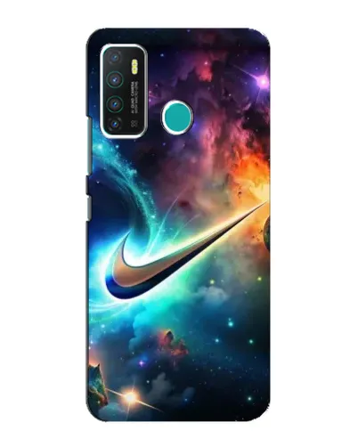 Чехол для Infinix Hot 9 / Hot 9 Pro с картинкой «Космический Nike Swoosh»
