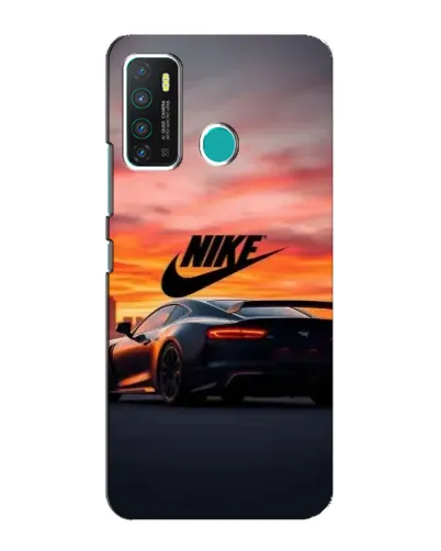 Чехол для Infinix Hot 9 / Hot 9 Pro с картинкой «Nike и суперкар»
