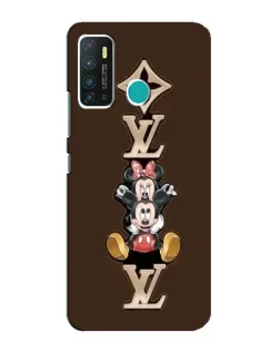 Чехол для Infinix Hot 9 / Hot 9 Pro с картинкой «LV и Микки Маус»