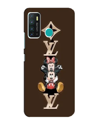 Чехол для Infinix Hot 9 / Hot 9 Pro с картинкой «LV и Микки Маус»