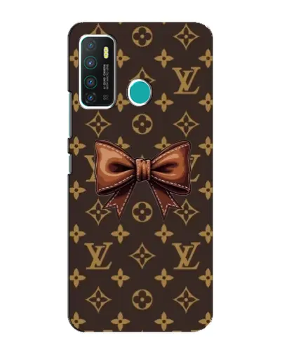 Чехол для Infinix Hot 9 / Hot 9 Pro с картинкой «LV с бантом»