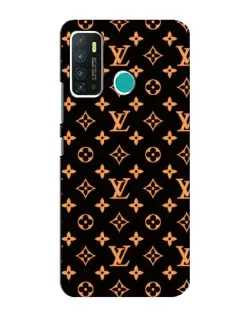 Чехол для Infinix Hot 9 / Hot 9 Pro с картинкой «Золотая монограмма LV»