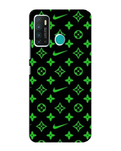 Чехол для Infinix Hot 9 / Hot 9 Pro с картинкой «Неоновый принт LV»